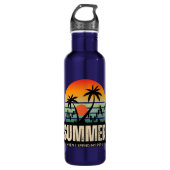 Trader design | Summer | Funny Edelstahlflasche (Vorderseite)