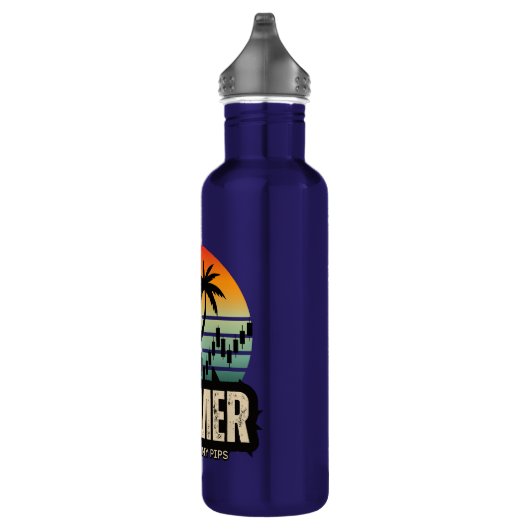 Trader design | Summer | Funny Edelstahlflasche (Rechts)