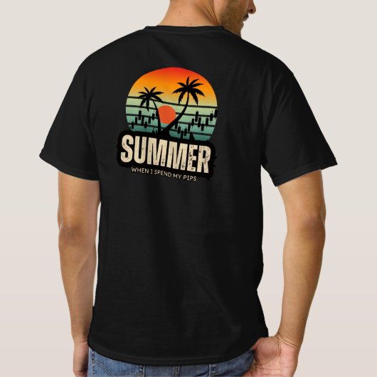 Trader design | Summer | Funny T-Shirt (Rückseite)