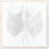 Trader life | Wolf | Both sides Glasuntersetzer (Rückseite)