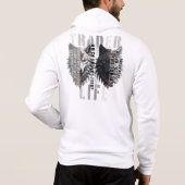 Trader life | Wolf | Both sides Hoodie (Rückseite)