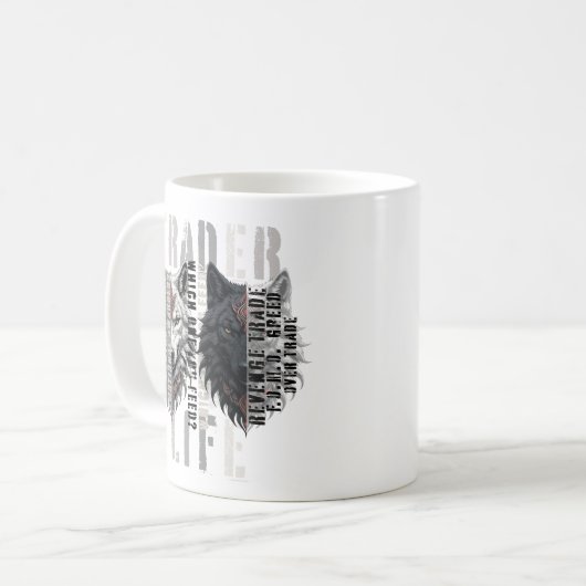 Trader life | Wolf | Both sides Kaffeetasse (Vorderseite Links)