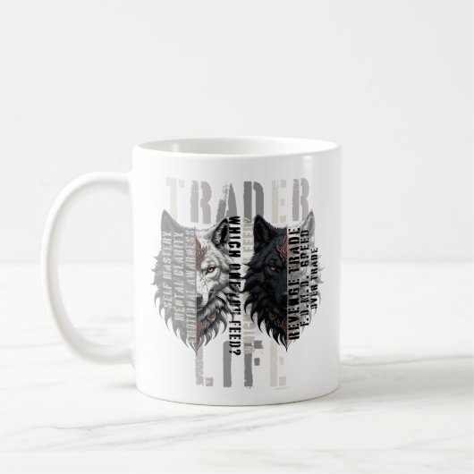 Trader life | Wolf | Both sides Kaffeetasse (Links)