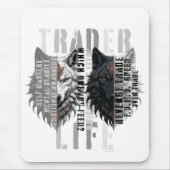 Trader life | Wolf | Both sides Mousepad (Vorne)