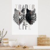 Trader life | Wolf | Both sides Poster (Küche)