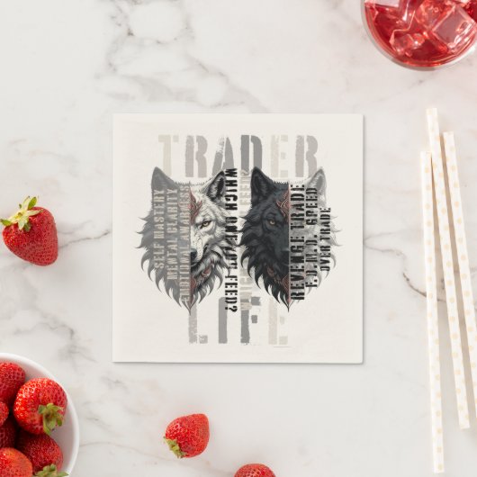 Trader life | Wolf | Both sides Serviette (Beispiel)