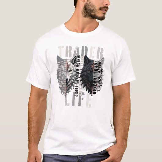 Trader life | Wolf | Both sides T-Shirt (Vorderseite)