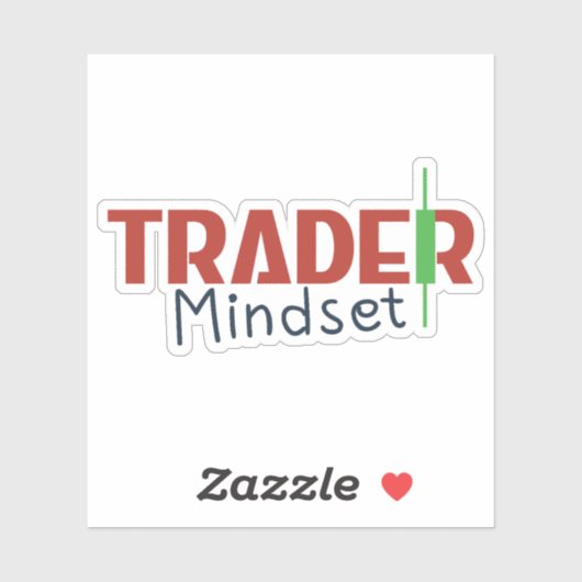 Trader-Mentalität – Disziplinorientierter Handel Aufkleber (Blatt)