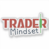 Trader-Mentalität – Disziplinorientierter Handel Aufkleber (Vorderseite)