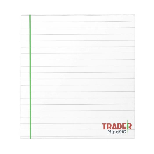 Trader-Mentalität – Disziplinorientiertes Trading Notizblock (Vorderseite)