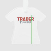 Trader-Mentalität – Disziplinorientiertes Trading Ornament (Vorderseite)