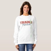 Trader-Mentalität – Disziplinorientiertes Trading Sweatshirt (Vorne ganz)