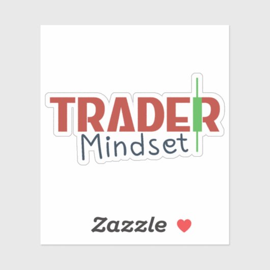 Trader Mindset – Discipline Focus & Trading Psycho Aufkleber (Blatt)
