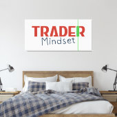 Trader Mindset – Discipline Focus & Trading Psycho Leinwanddruck (Insitu (Schlafzimmer))