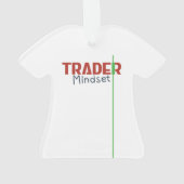 Trader Mindset – Discipline, Focus, Trading Psycho Ornament (Rückseite)