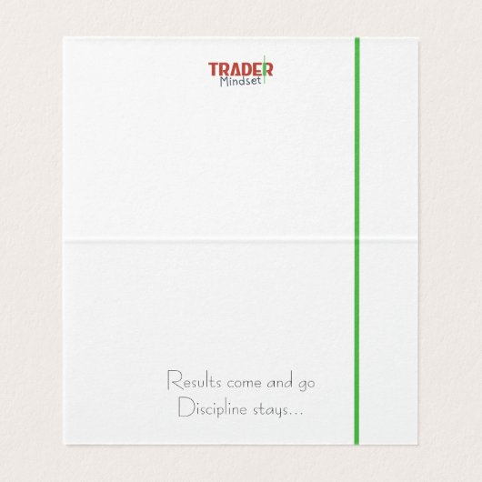 Trader Mindset – Discipline Focused Trading (Innenseite Aufgefaltet)