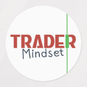 Trader Mindset – Discipline Focused Trading Etiketten (Design 2)