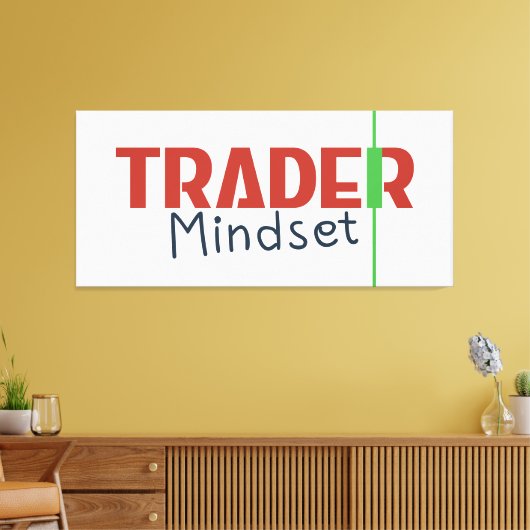 Trader Mindset – Discipline Focused Trading Leinwanddruck (Insitu (Wohnzimmer))