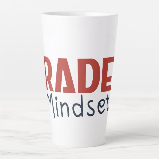 Trader Mindset – Discipline Focused Trading Milchtasse (Vorderseite)