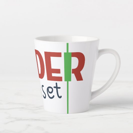 Trader Mindset – Discipline Focused Trading Milchtasse (Rechts)