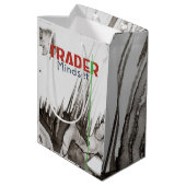 Trader Mindset – Discipline Focused Trading Mittlere Geschenktüte (Rückseite Schrägansicht)