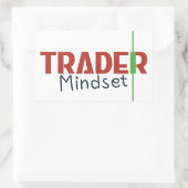 Trader Mindset – Discipline Focused Trading Rechteckiger Aufkleber (Tasche)