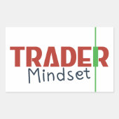 Trader Mindset – Discipline Focused Trading Rechteckiger Aufkleber (Vorderseite)