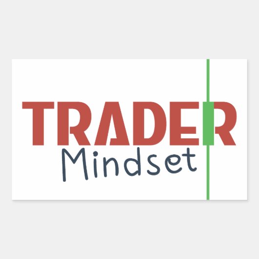 Trader Mindset – Discipline Focused Trading Rechteckiger Aufkleber (Vorderseite)