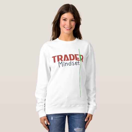 Trader Mindset – Discipline Focused Trading Sweatshirt (Vorne ganz)