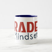 Trader Mindset – Discipline Focused Trading Zweifarbige Tasse (Mittel)