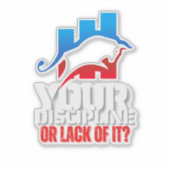 Trader motivation | Bull | Discipline Aufkleber (Vorderseite)