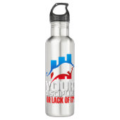 Trader motivation | Bull | Discipline Edelstahlflasche (Vorderseite)