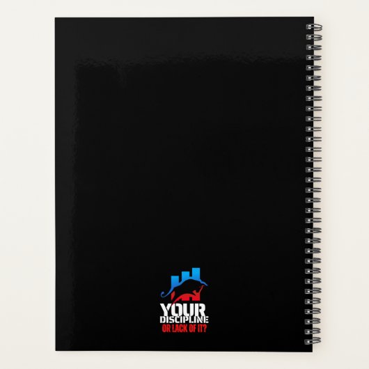 Trader motivation | Bull | Discipline Planer (Rückseite)