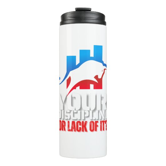 Trader motivation | Bull | Discipline Thermosbecher (Vorderseite)