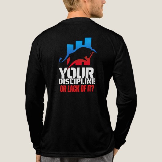 Trader motivation | Bull | Discipline Tri-Blend Shirt (Rückseite)