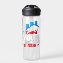 Trader motivation | Bull | Discipline Trinkflasche