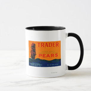 Trader Pear Crate LabelMedford, OR Tasse