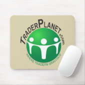 TraderPlanet.com mousepad mit "verworfenem" Logo (Mit Mouse)
