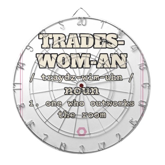 Trades-Wom-An — Dartscheibe (vorne)