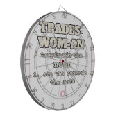Trades-Wom-An — Dartscheibe (Vorderseite Links)