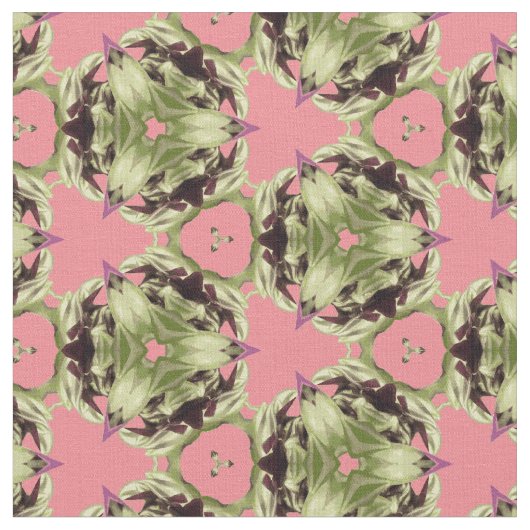 Tradescantia Kaleidoscope Stoff (Nahaufnahme)