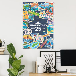 Tradewind 25-Jahre-Jubiläums-Plakat im Hochformat Poster