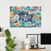 Tradewind 25. Jubiläums-Horizontalplakat Poster (Heimbüro)
