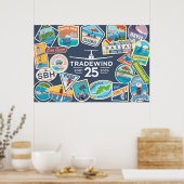 Tradewind 25. Jubiläums-Horizontalplakat Poster (Küche)