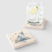 Tradewinds Hawaiian Hula Girl Tiki Bar Untersetzer (Seitenansicht)