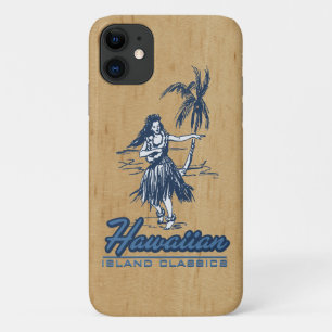 Tradewinds Hawaiian Island Hula Girl Imitats Wood Case-Mate iPhone Hülle
