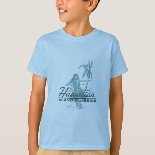 Tradewinds Hawaiian Island Hula Girl T-Shirt (Vorderseite)