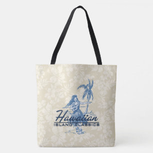 Tradewinds Hawaiian Island Hula Hibiskus Beach Bag Tasche
