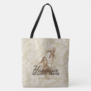 Tradewinds Hawaiian Island Hula Hibiskus Beach Bag Tasche