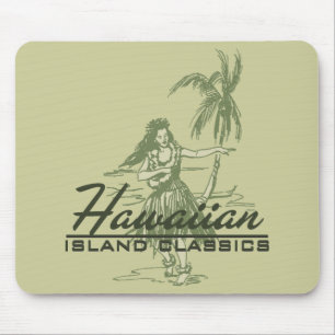 Tradewinds Hawaiian Island Hula Mädchen Hell Mousepad